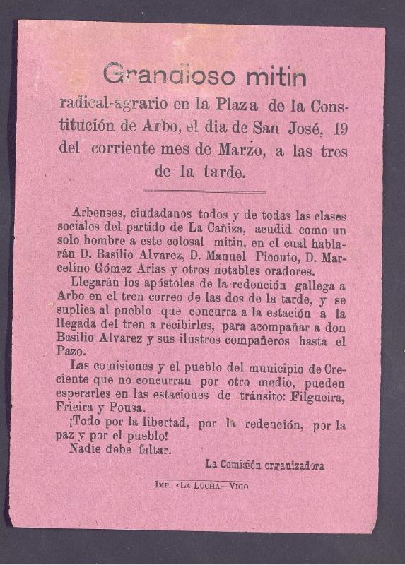 Histagra recupera fondos xornalísticos inéditos do século XX sobre agrarismo, republicanismo e emigración da época