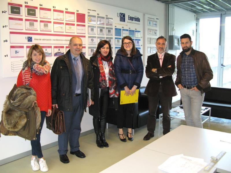 A concelleira de Igualdade, Desenvolvemento Económico e Turismo visita as instalacións do edificio Emprendia