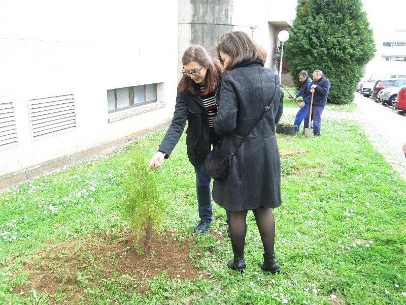A Escola Politécnica Superior conmemora o Día da Terra coa celebración dun acto académico e a plantación de dúas árbores