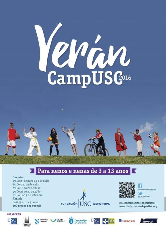 Abriu a preinscrición en Verán CampUSC, programa de actividades estivais para rapaces de 3 a 13 anos