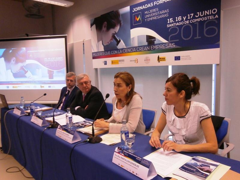 A USC  e o Instituto da Muller poñen en valor en Santiago as mulleres que coa ciencia crean empresas