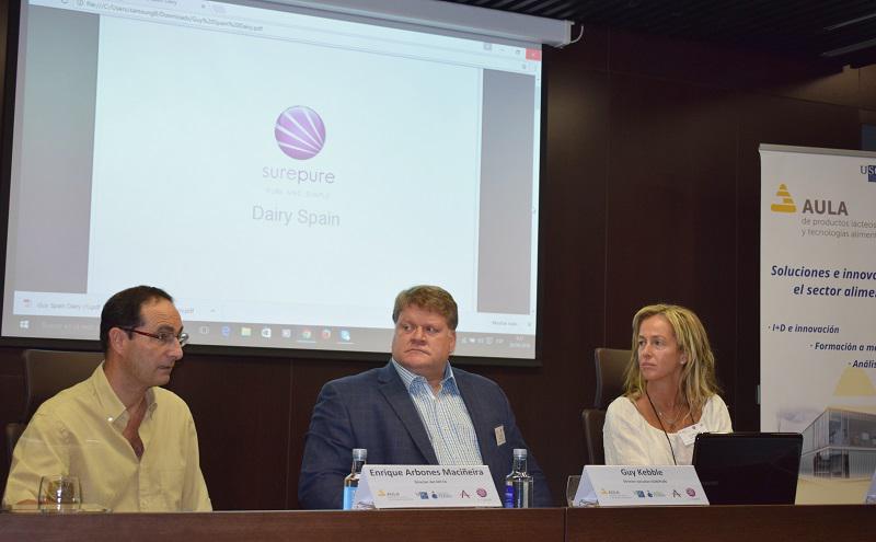Xornada técnica de presentación da tecnoloxía ultravioleta Surepure na Aula de Produtos Lácteos e Tecnoloxías Alimentarias