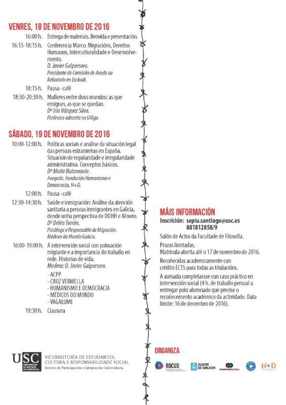 Unhas xornadas de sensibilización abordan a relación entre dereitos humanos e mobilidade dende múltiples enfoques