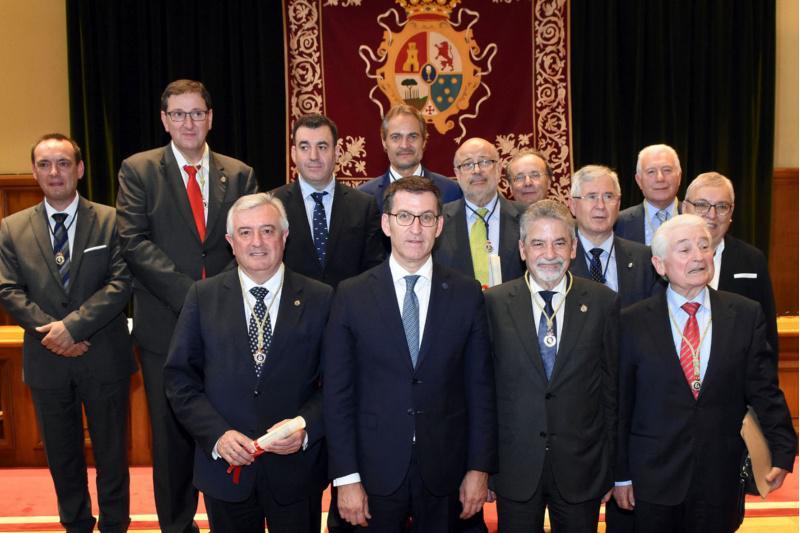 O Colexio de Fonseca acolleu o nomeamento de novos académicos de honra e numerarios da Academia Xacobea