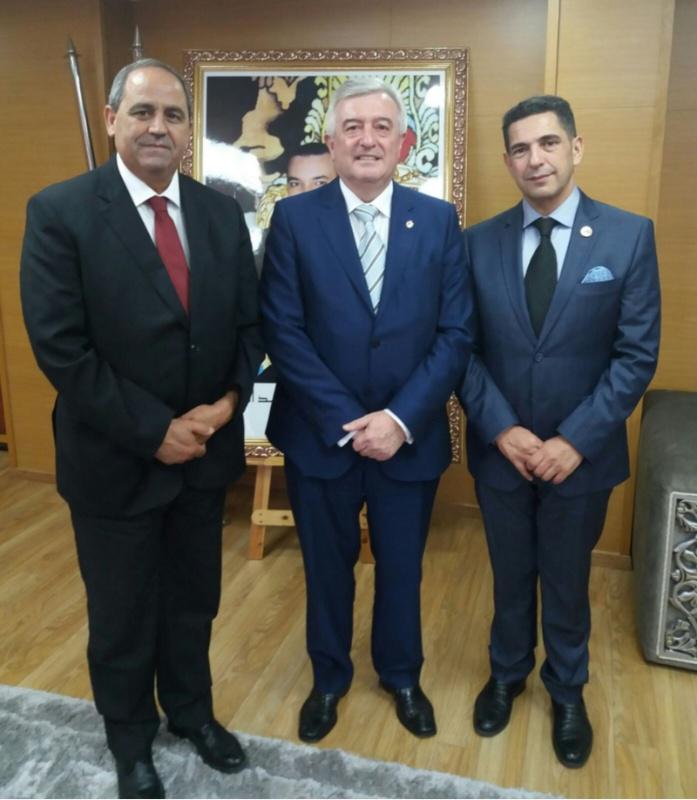 O reitor Juan Viaño visitou Rabat para fortalecer e ampliar as colaboracións coas universidades marroquís