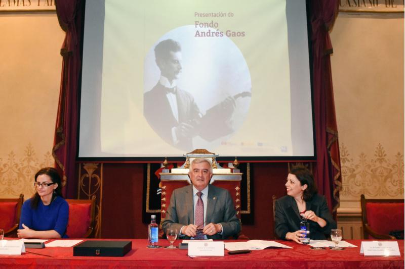 A USC presentou á súa comunidade o Fondo Andrés Gaos