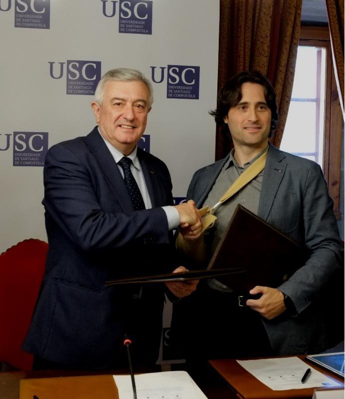 A USC e Gradiant asinan un acordo marco de cooperación científica e tecnolóxica