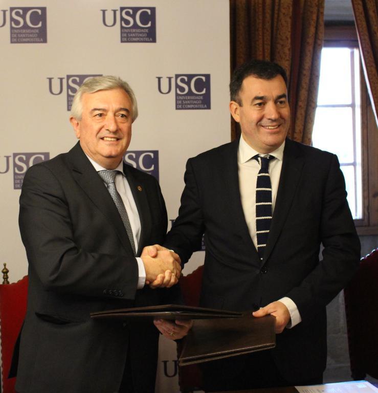 A USC e a Xunta de Galicia asinan un convenio para o desenvolvemento de accións estratéxicas de I+D+i nos Campus de Santiago e Lugo