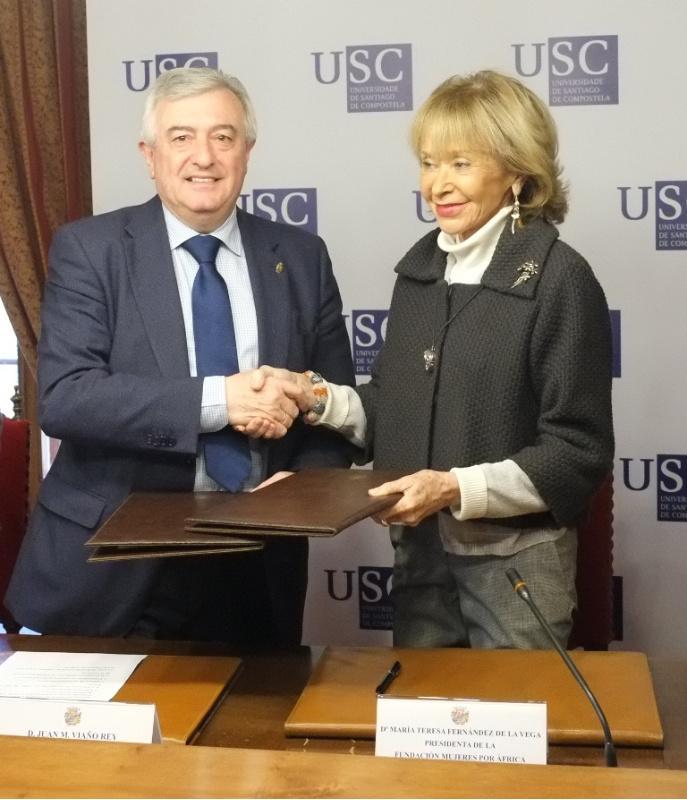 A USC a Fundación Mujeres por África colaborarán en proxectos conxuntos a prol do desenvolvemento do continente africano