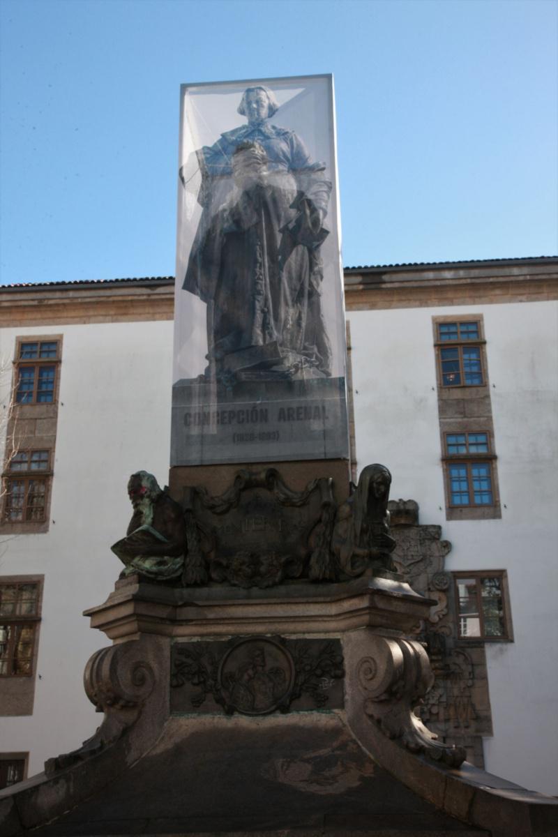 Concepción Arenal preside este mes a Praza de Mazarelos