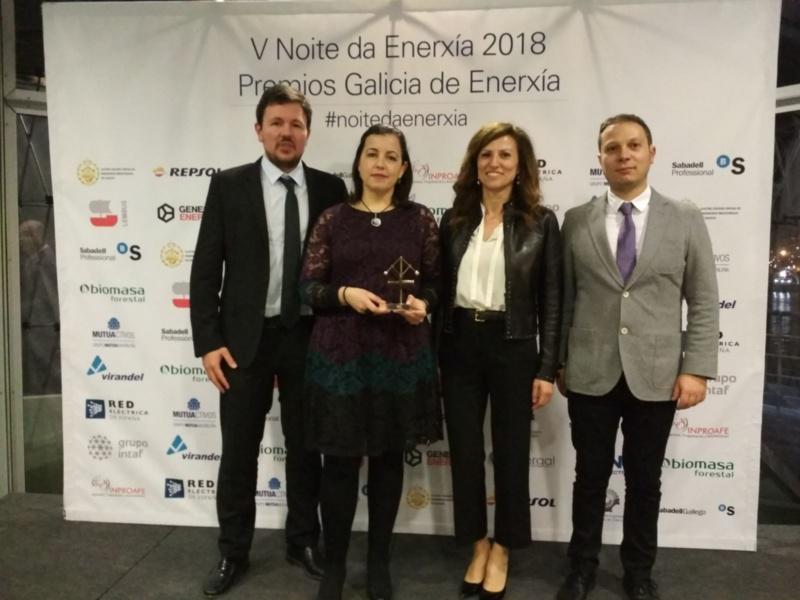 Enerwater recolleu o Premio Galicia Enerxía  ao mellor proxecto de eficiencia enerxética