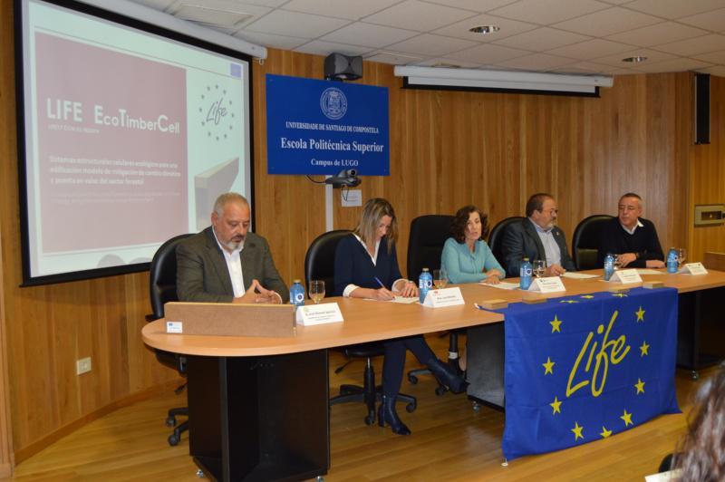 A Plataforma de Enxeñaría da Madeira Estrutural da USC impulsa a construción sustentable con madeira local co Life EcoTimberCell 