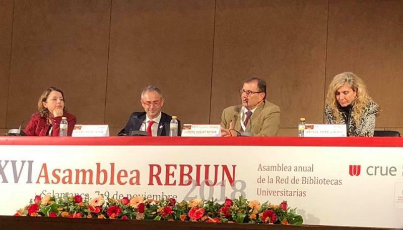 A directora da Biblioteca Universitaria continuará dous anos máis como secretaria executiva de Rebiun