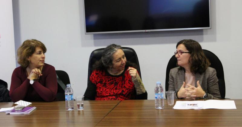 Marcela Lagarde impartiu na USC un obradoiro de apoderamento das mulleres na contorna universitaria