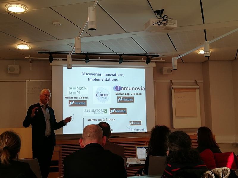 Persoal do AVTE e do CiMUS coñecen as particularidades do hub de innovación sanitaria ‘Medicon Valley’