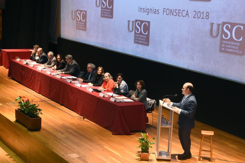 A USC entregou as Insignias Fonseca