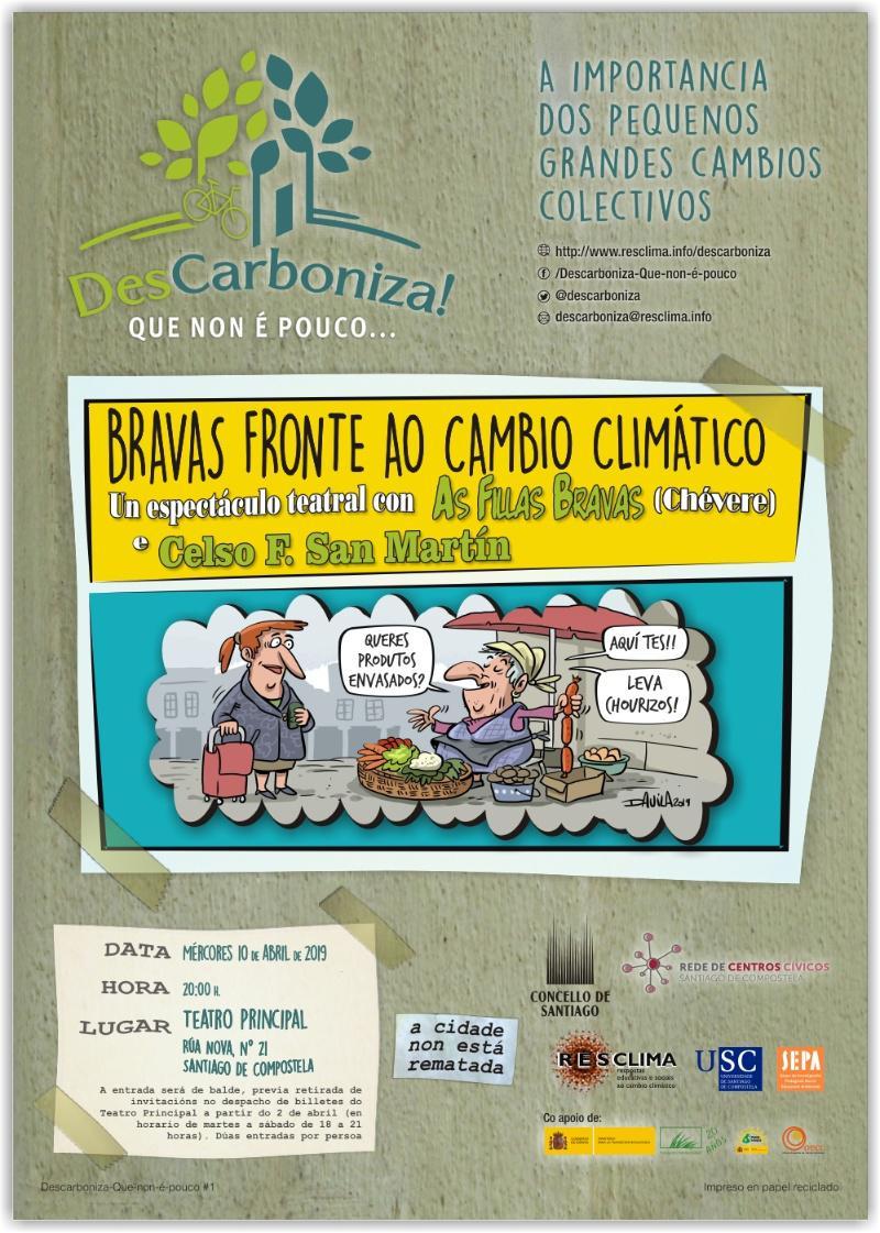 Novo espectáculo climático do proxecto ‘Descarboniza!’ coas Fillas Bravas de Chévere