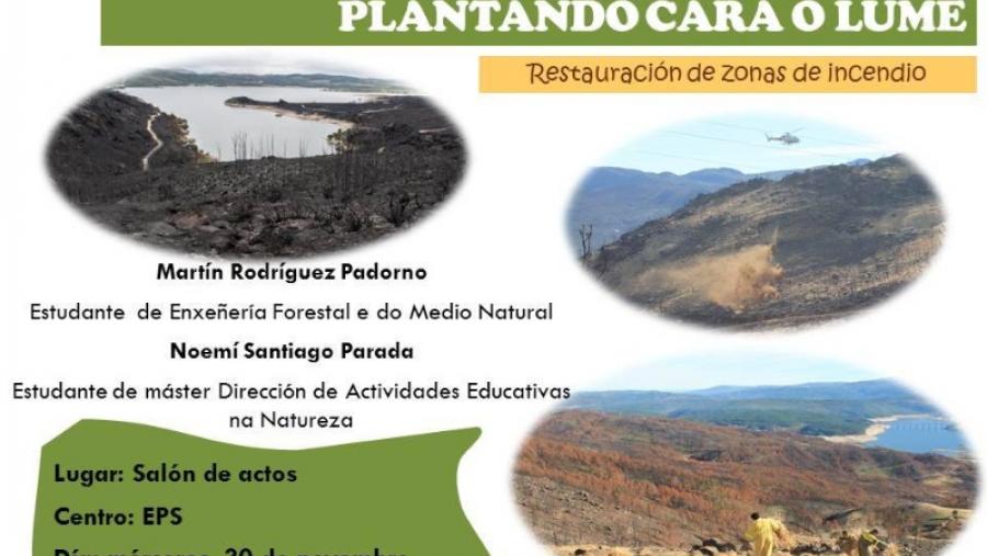 La restauración de zonas quemadas abre en el Campus Terra los programas de innovación educativa en Aprendizaje y Servicios de la USC