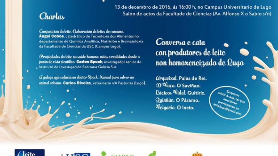 Jornada de apoyo al consumo de leche fresca y cata de lácteos en la Facultad de Ciencias del Campus Terra de la USC