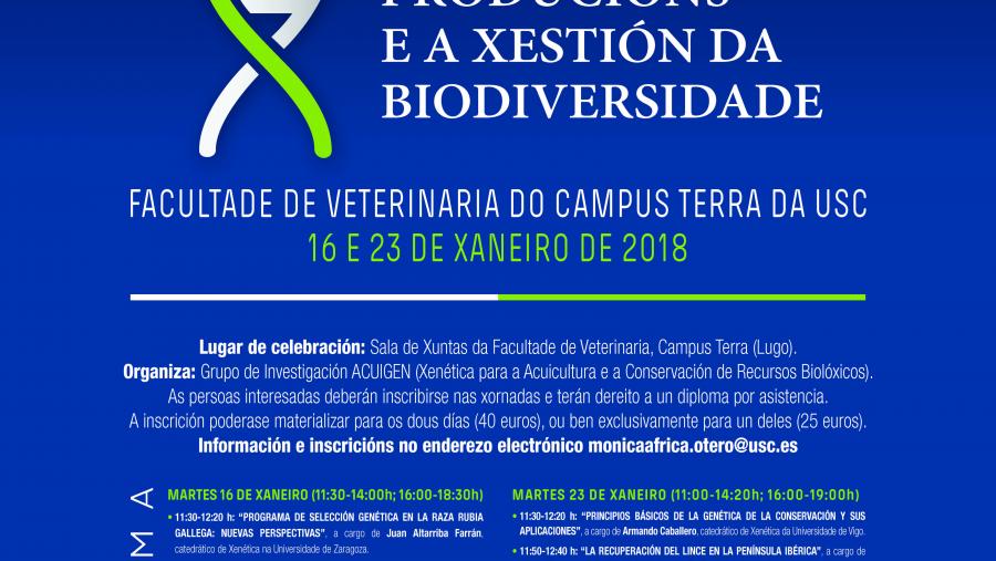 Abierto el plazo de inscripción para las jornadas “Genómica para la mejora de las producciones y la gestión de la biodiversidad”