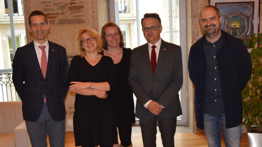 Una delegación de la Universidad polaca de Cracovia visita el Campus Terra de la USC 