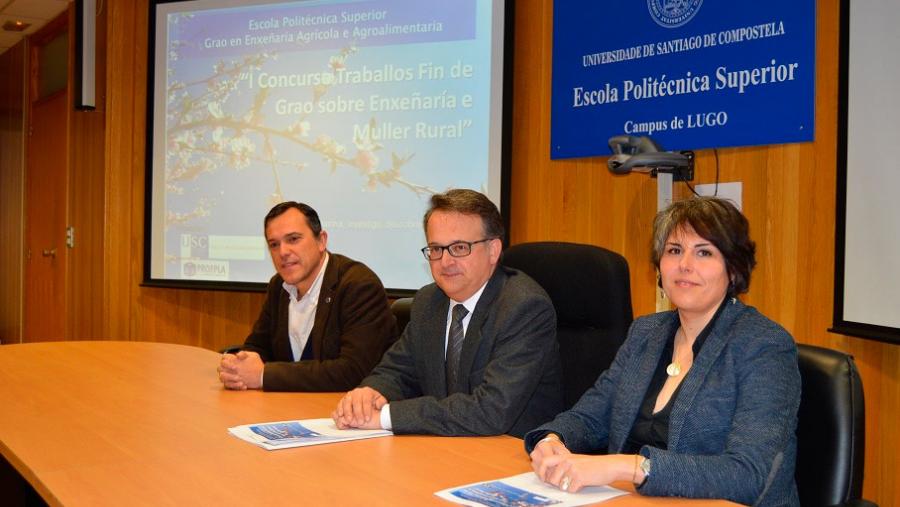 La Escuela Politécnica Superior de Campus Terra de la USC premia trabajos de ingeniería agrícola que den visibilidad a la mujer