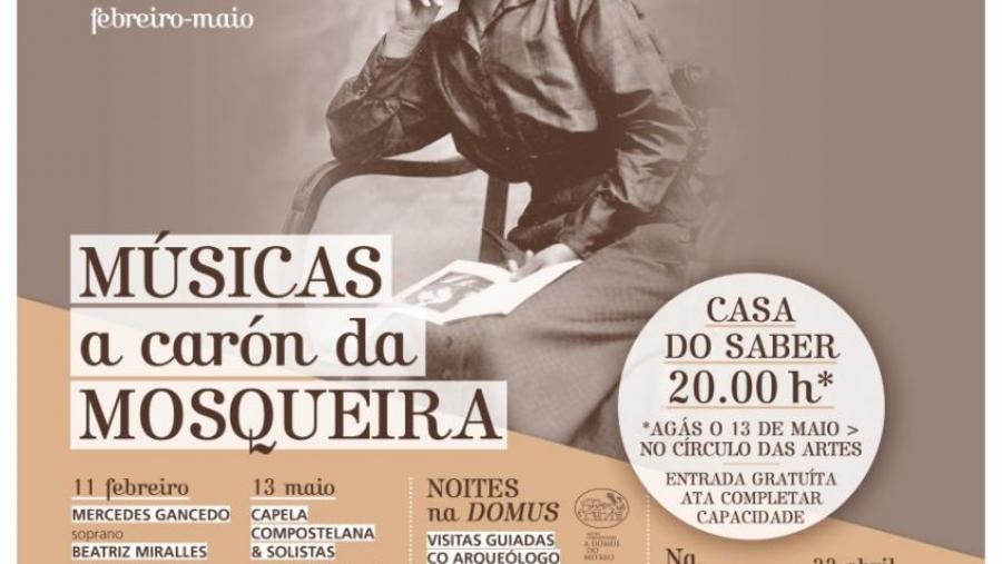 ‘Músicas a carón da Mosqueira’ regresa o luns 11 de marzo ás 20.00h na Casa do Saber coa actuación do ‘Quinteto O'Globo’