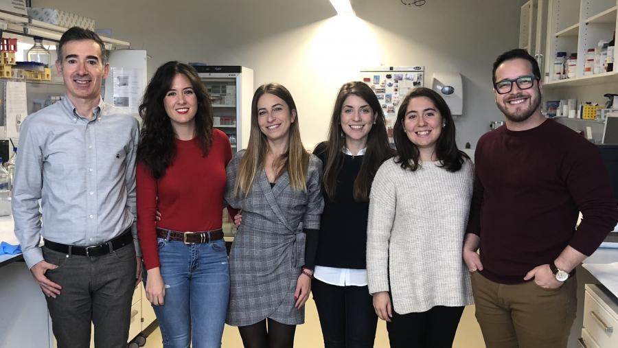 Pola esquerda, Ángel García Alonso,  María N. Barrachina, Serena Lacerenza, Irene Izquierdo (primeira autora), Lidia Hermida-Nogueira, e Luis A. Morán