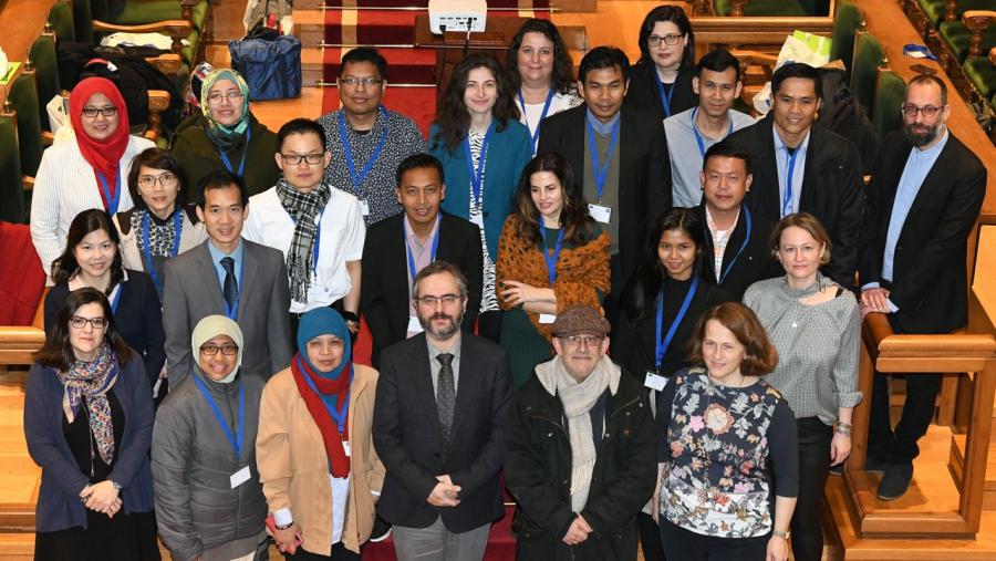 Imaxe de grupo dos representantes das universidades participantes. Foto: Santi Alvite