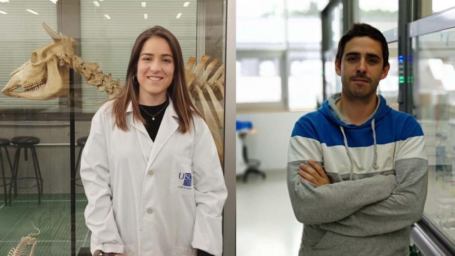 Paula Rodríguez Villamayor e Christian Vidal Vides