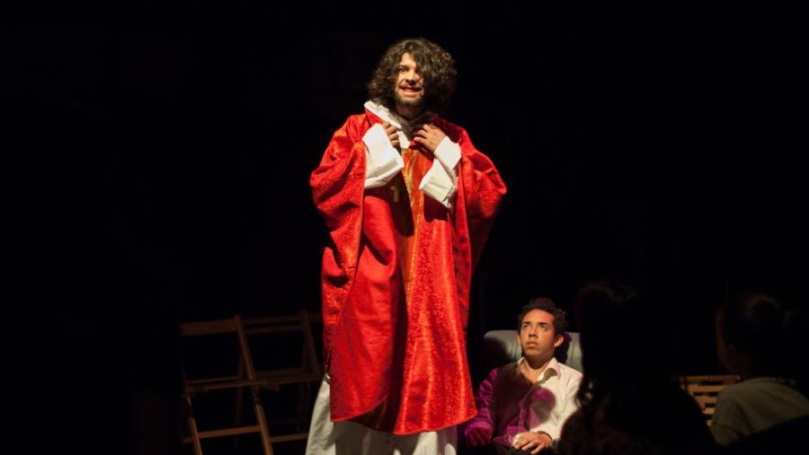 Escena dunha representación do XXV Festival de Teatro Universitario