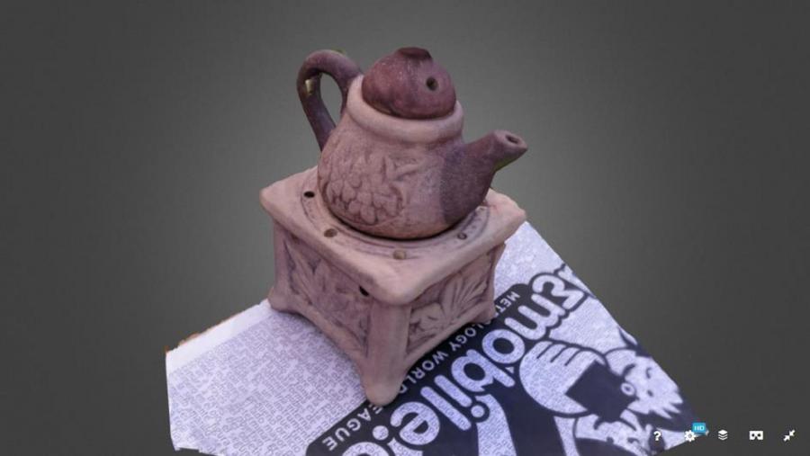 Modelo 3D do equipo de Sarria campión da categoría metrólogos