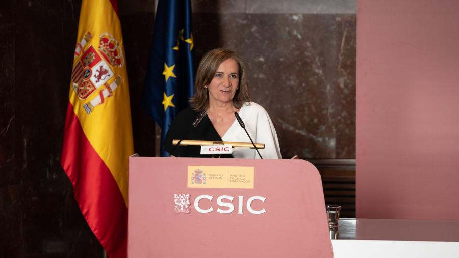 A premiada María José Alonso. Foto: Ministerio de Ciencia e Innovación