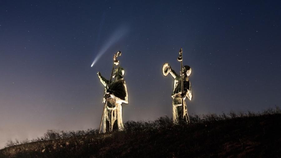 A fotografía ‘Atrapando un cometa’ de Alejandro Nieto Lareo, pertencente ao Centro de Tecnoloxías para a Aprendizaxe (CeTA), fíxose co primeiro premio