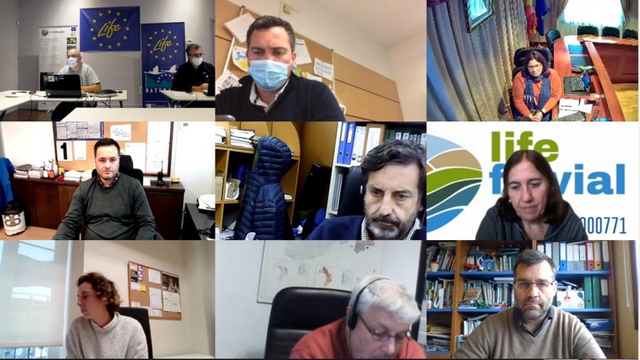 Participantes na comisión de seguimento do Life Fluvial en Galicia