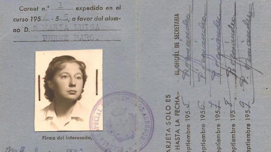 Luisa Pérez-Soba y Baró, primeira enxeñeira agrónoma de Galicia e quinta de España