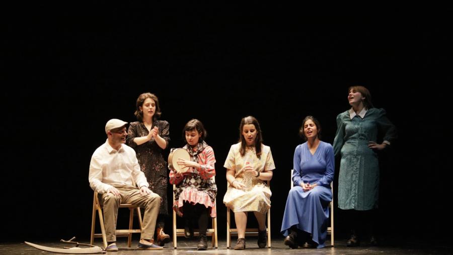 Un momento da representación de 'A Emperadora', no auditorio municipal Gustavo Freire de Lugo. Foto: Marcos Lóopez
