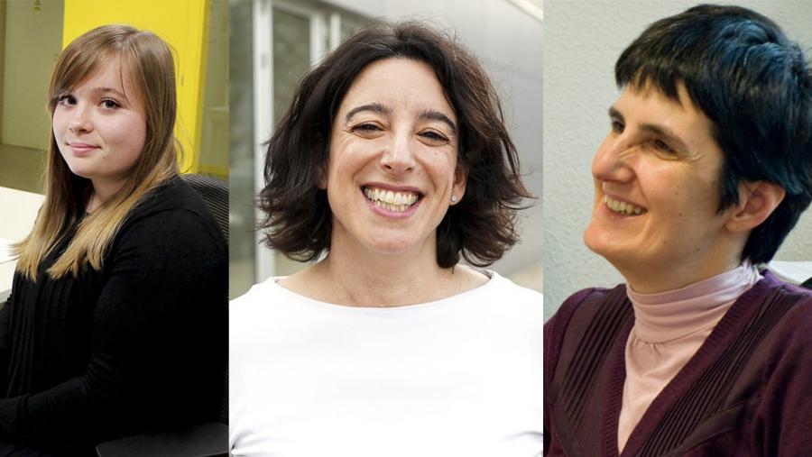 De esquerda a dereita, Andrea Cascallar, Paula López e Eva Cernadas