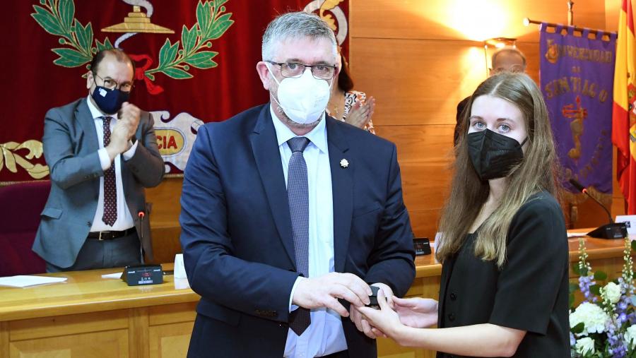 De esquerda a dereita, Antonio López, Francisco Otero Espinar e Silvia Gómez Anca. FOTO: Santi Alvite