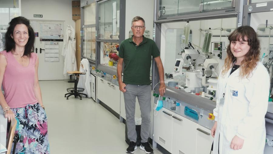 De esquerda a dereita, María Tomás, José Luis Mascareñas e Sara Gutiérrez no CiQUS 