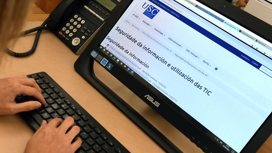 Seguridade da información e utilización das TIC. Foto: Santi Alvite