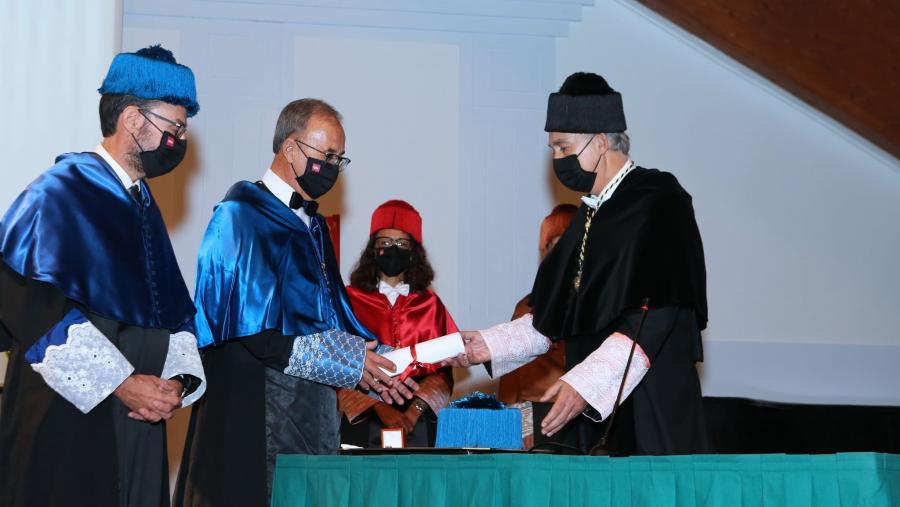 Juan Lema no acto de investidura 