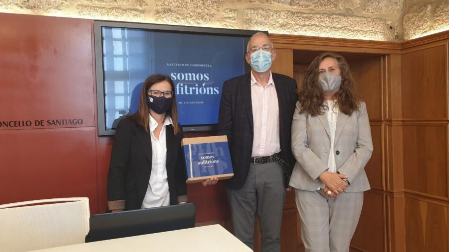 De esquerda a dereita, Mar Lorenzo, Sindo Guinarte e Flavia Ramil