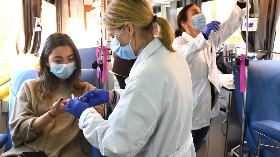 Campaña de doazón de sangue do ano 2020. Foto: Santi Alvite