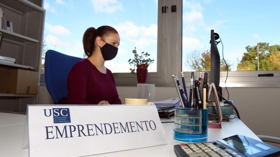 Imaxe de arquivo dunha emprendedora. FOTO: Santi Alvite