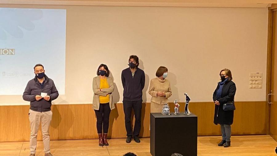 De esquerda a dereita, Varela Zapata, Montserrat Valcárcel, Felipe Rivas, Carmen Sarceda e Loli Fernández