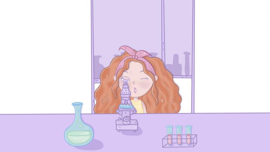 Ilustración incluída no volume 'Ciencia-me un cuento'