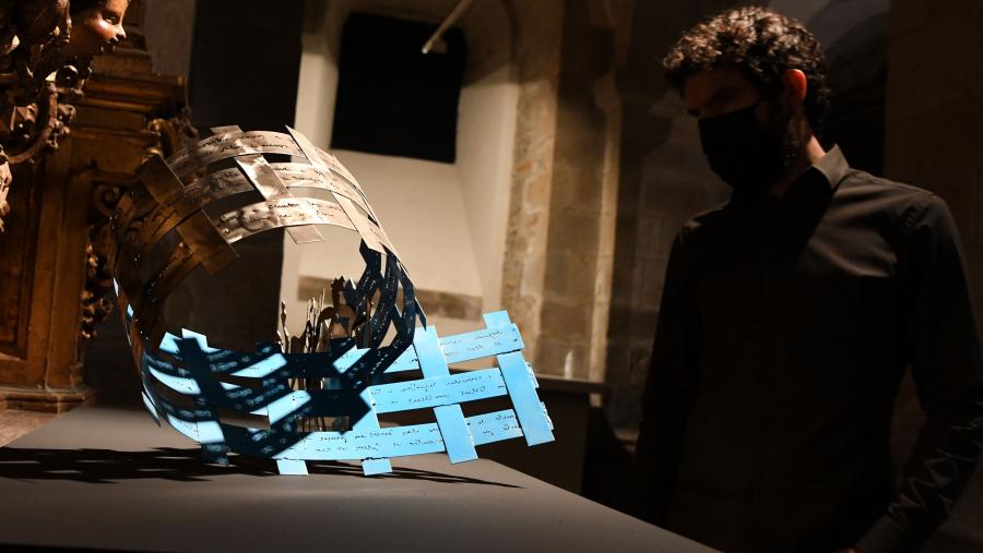 Detalle da mostra ‘Soledad Penalta. Palabras Orfas’. FOTO: Santi Alvite