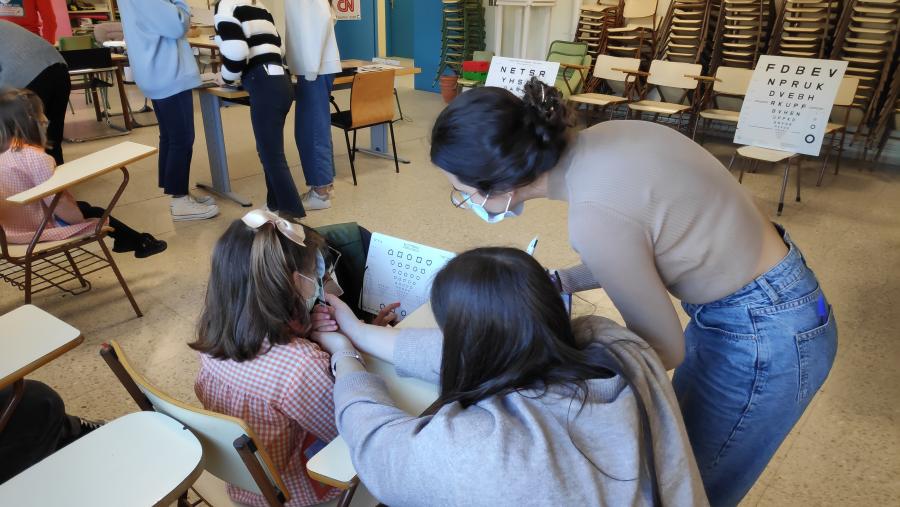Screening visual pediátrico de atención primaria visual no CEIP Plurilingüe de Palmeira en Ribeira