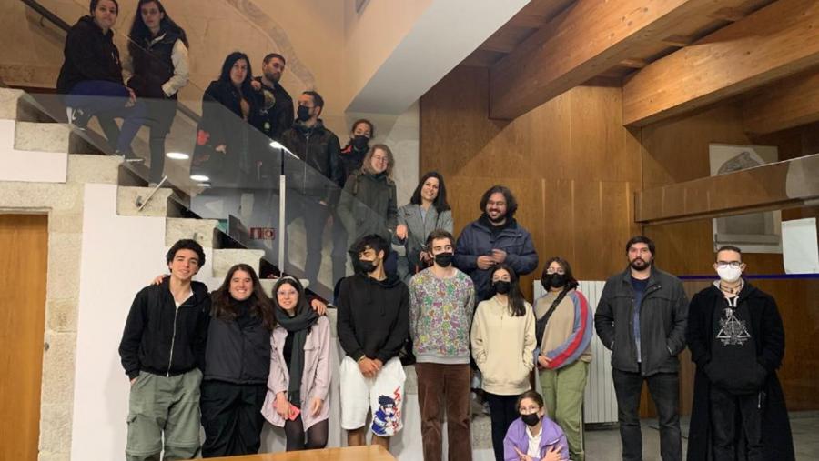 Representantes dos equipos inscritos na sétima edición do certame cinematográfico Findecurta